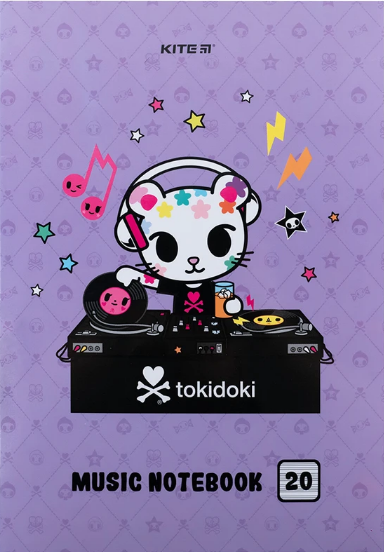 Нотний зошит А4 20 аркушів tokidoki