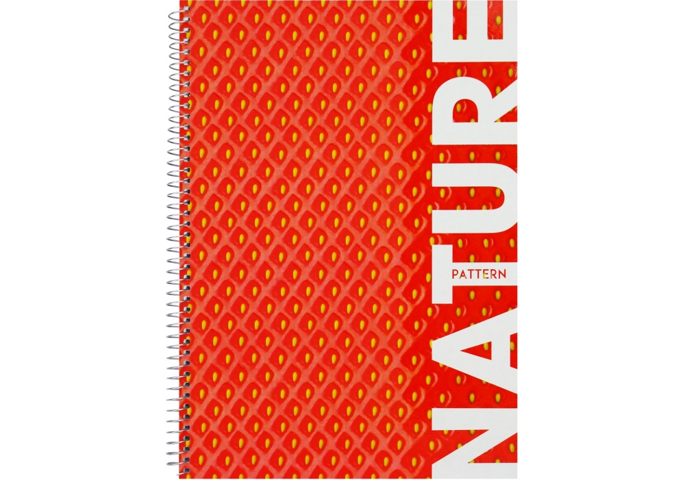Блокнот пруж. бок. А4 80 аркушів клітинка картонний Nature