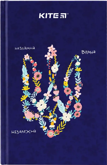 Блокнот А6 80 аркушів клітинка тверда обкладинка