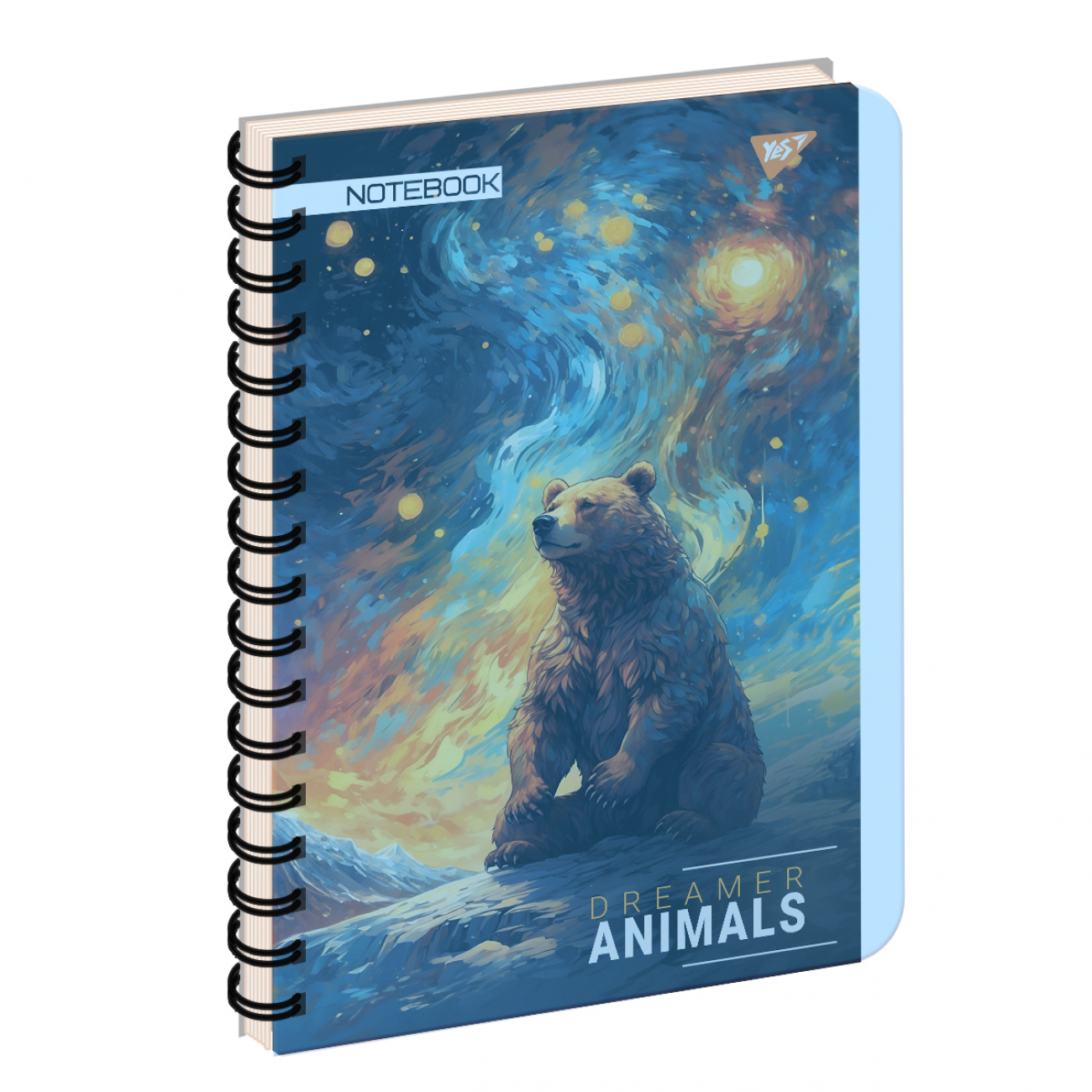 Зошит пруж. А4 144 аркуші пластиковий обкладинка «Dreamer animals»