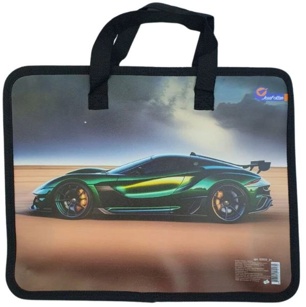 Папка-портфель «Sportcar» з ручками, 26×32см