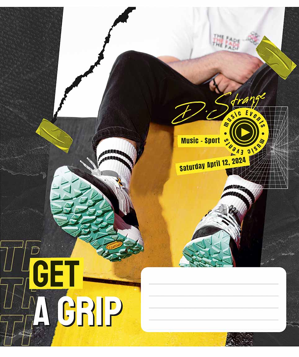 Зошит 36 аркушів клітинка «Get a grip» ВД-лак