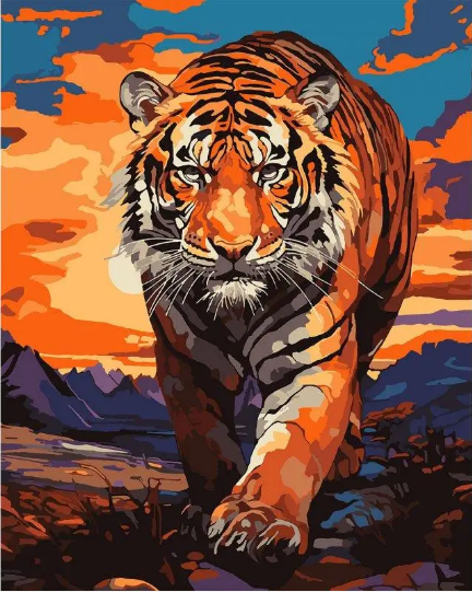Картини по номерах «Тигр» 40×50см