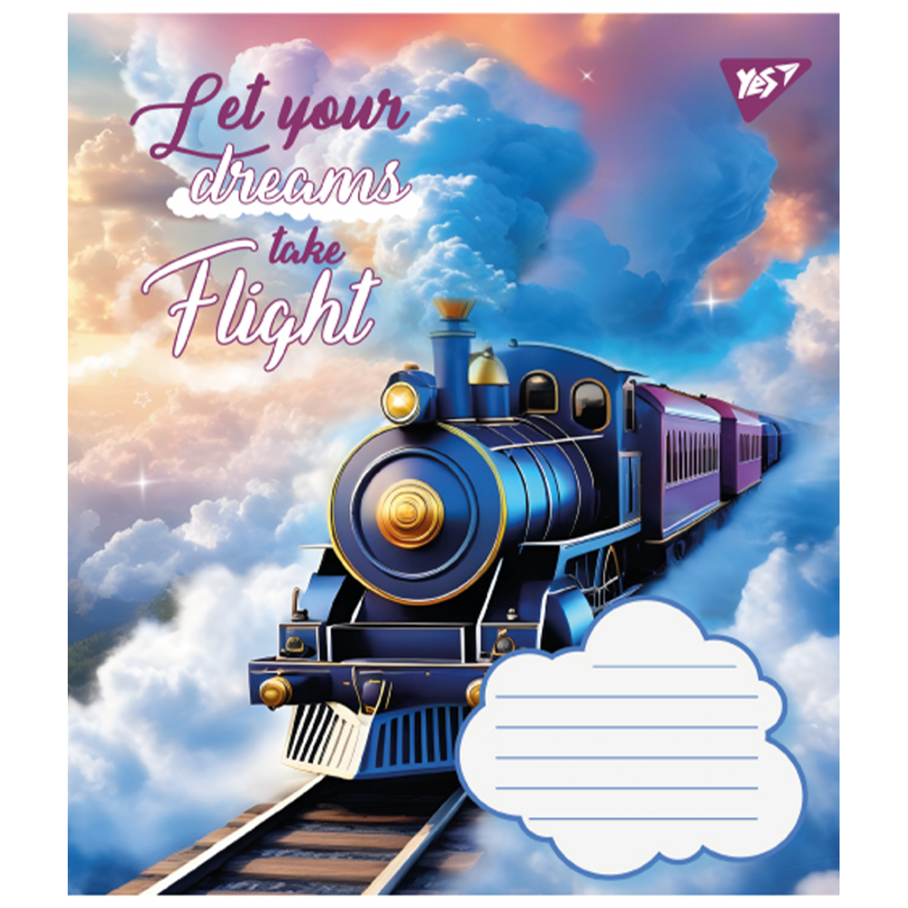 Зошит 12 аркушів коса лінія Let your dreams