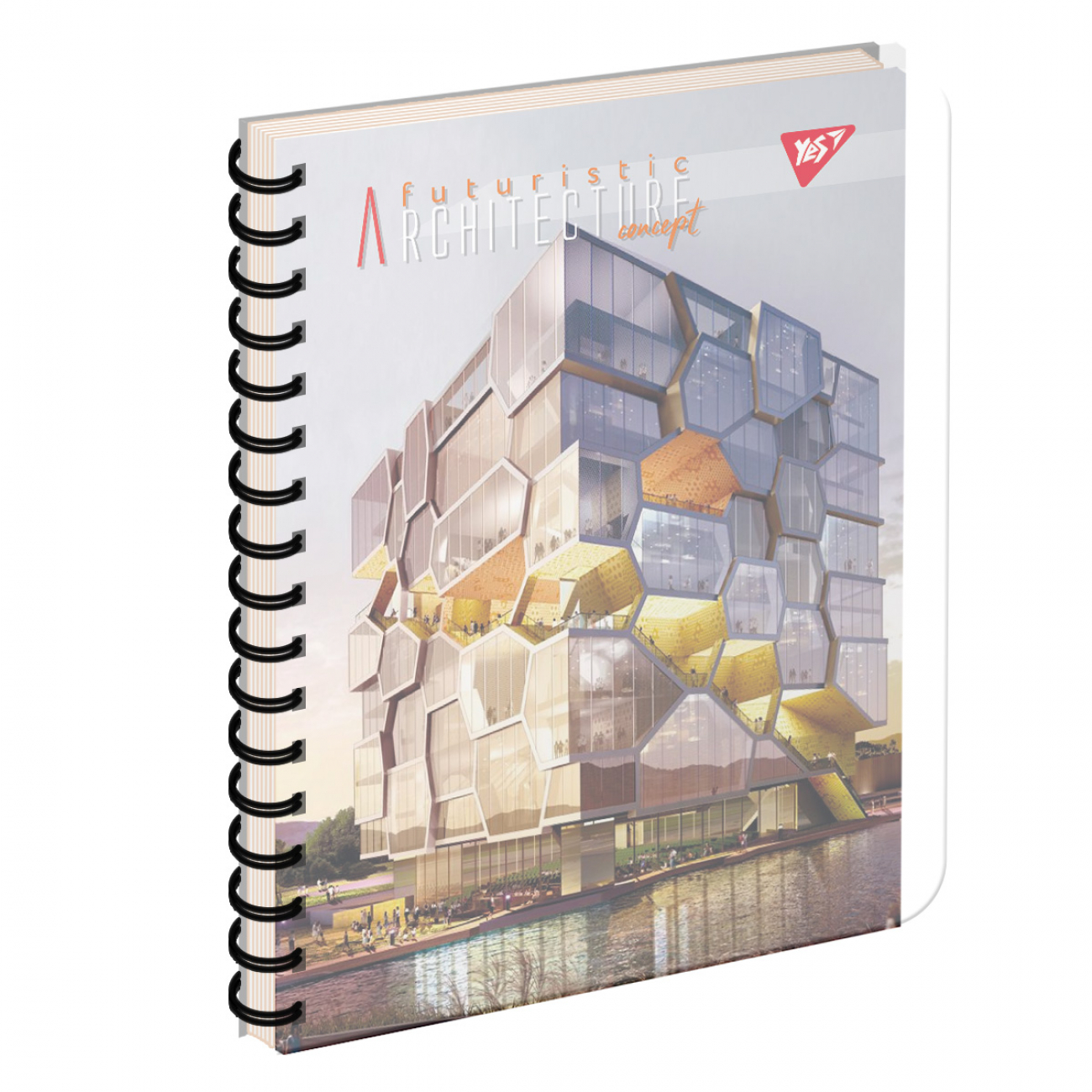 Блокнот пруж. В5 144 аркуші Futuristic architecture