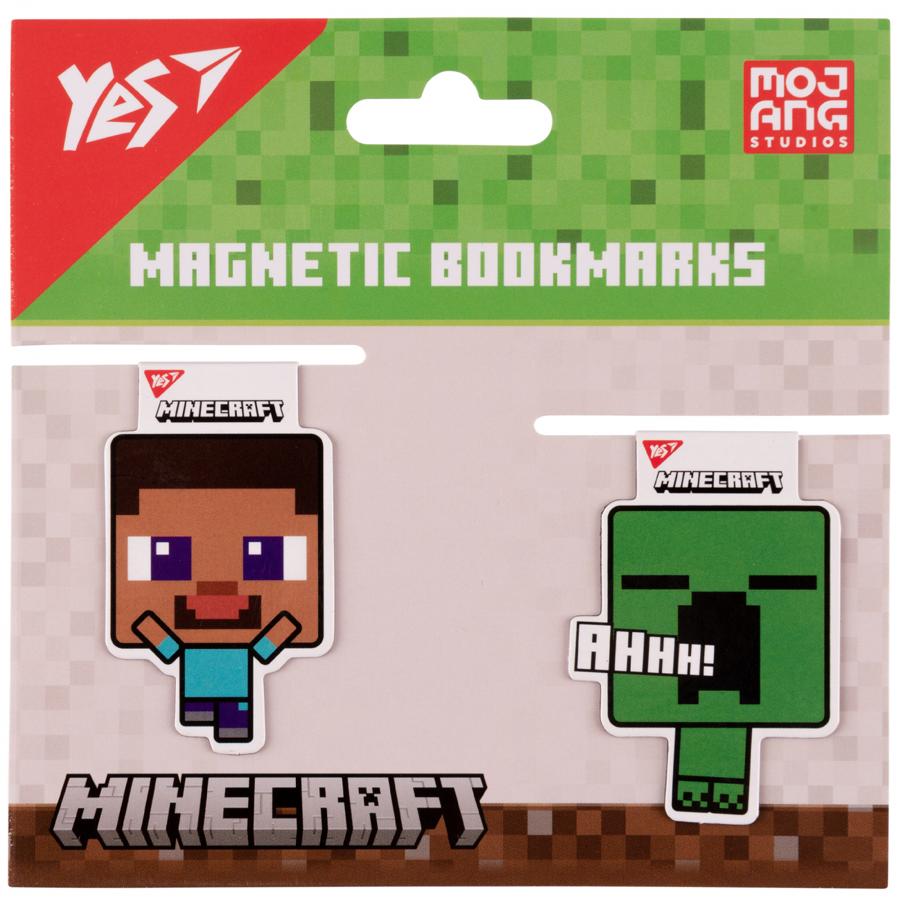 Закладка магнітна Minecraft Creeper 2 шт