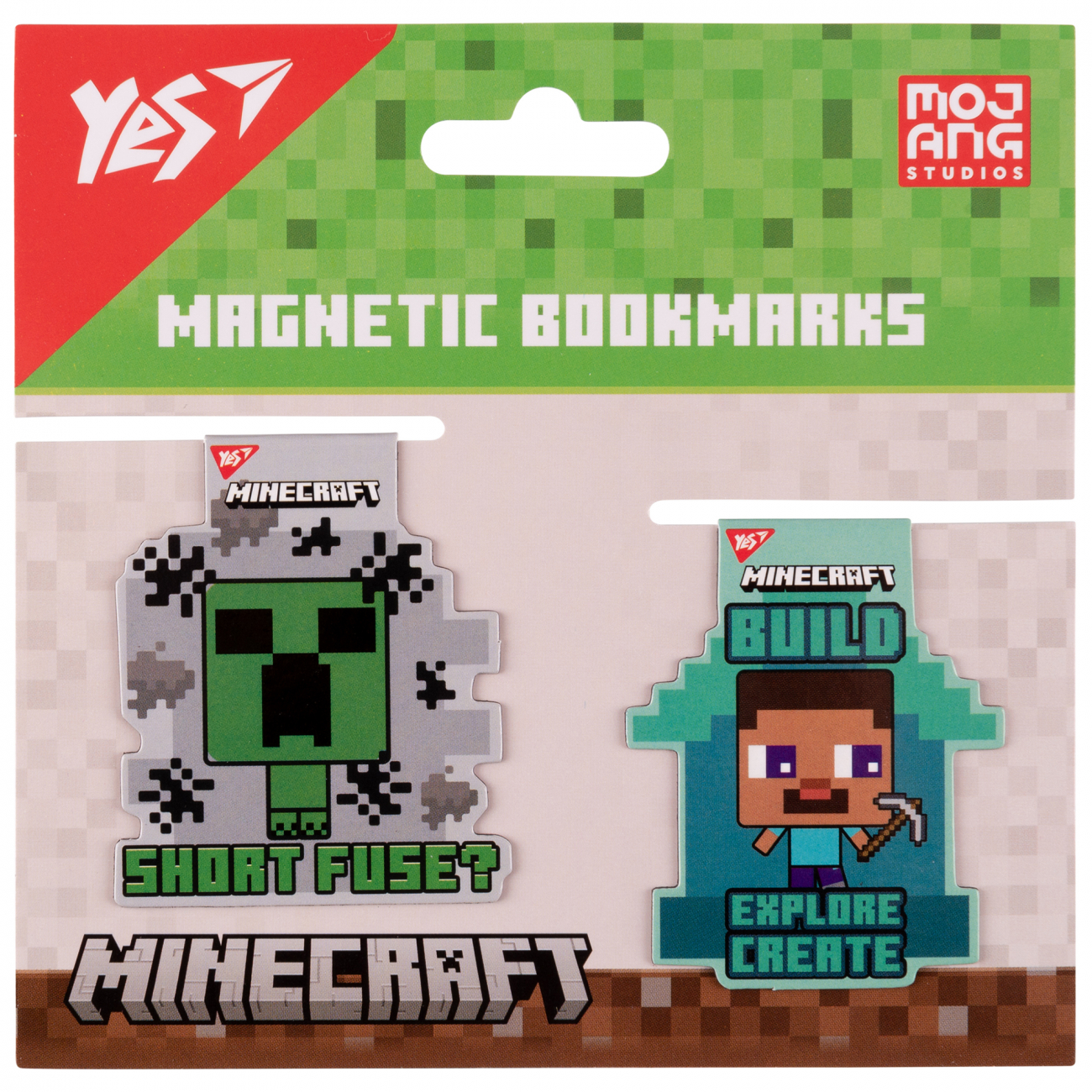 Закладка магнітна Minecraft friends 2 шт