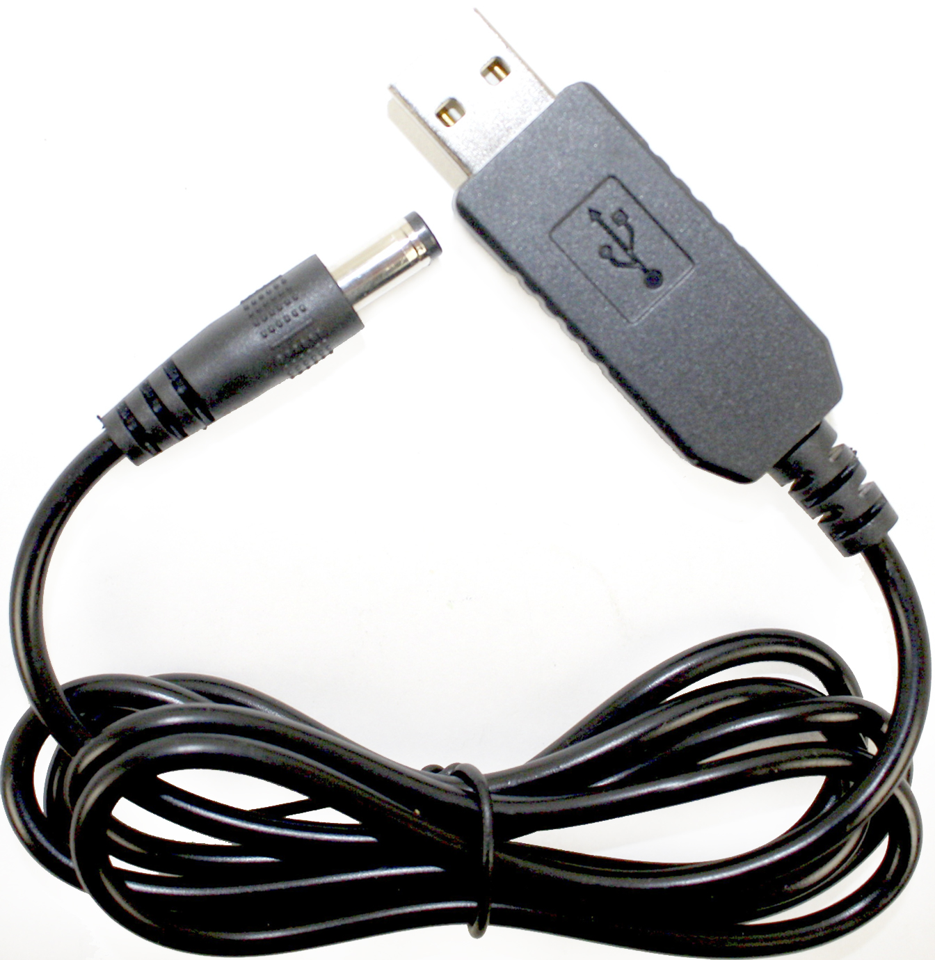 Кабель живлення для роутера/модема та ін. приладів від Power Bank USB-DC, 12V чорний