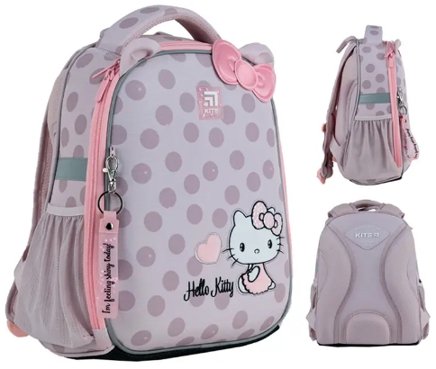 Рюкзак каркасний Education 555 Hello Kitty 1 відділення, 2 кишені