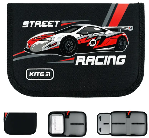 Пенал Racing 1 відділення, без наповнення, з 1 відворотом