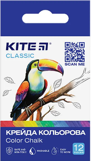 Крейда кольорова 12 шт Classic