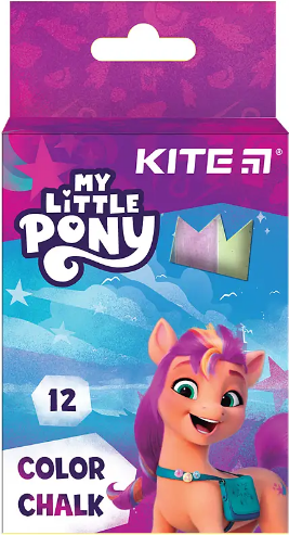 Крейда кольорова 12 шт Litlle Pony