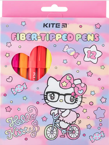 Фломастери 12 кольорів Hello Kitty