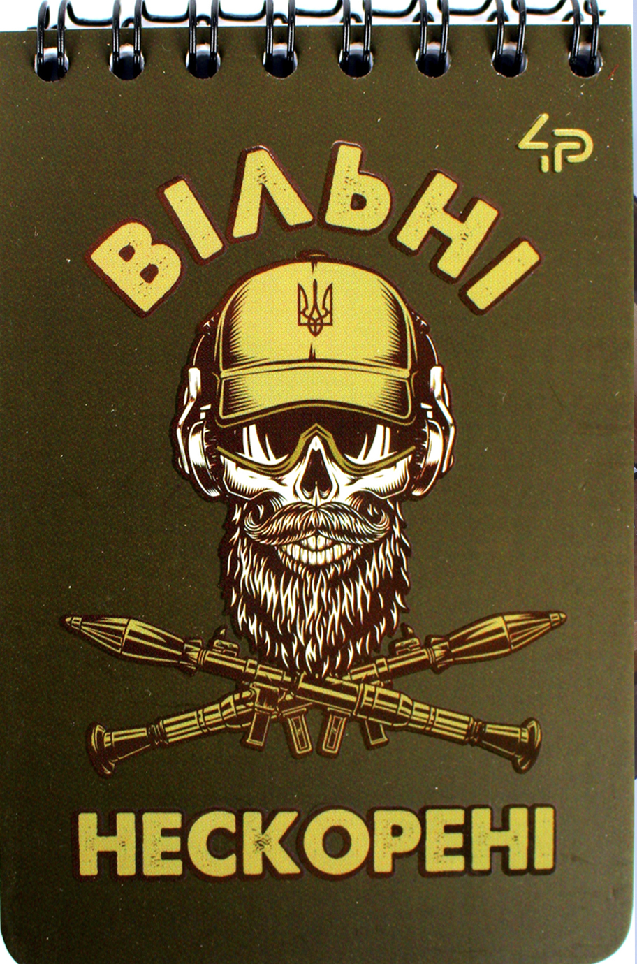 Блокнот пруж. верх. А7 48 аркушів клітинка «Brave» one