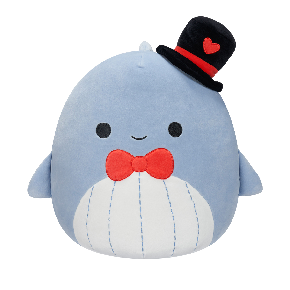 М'яка іграшка «SQUISHMALLOWS – синій кит Самір» 30см