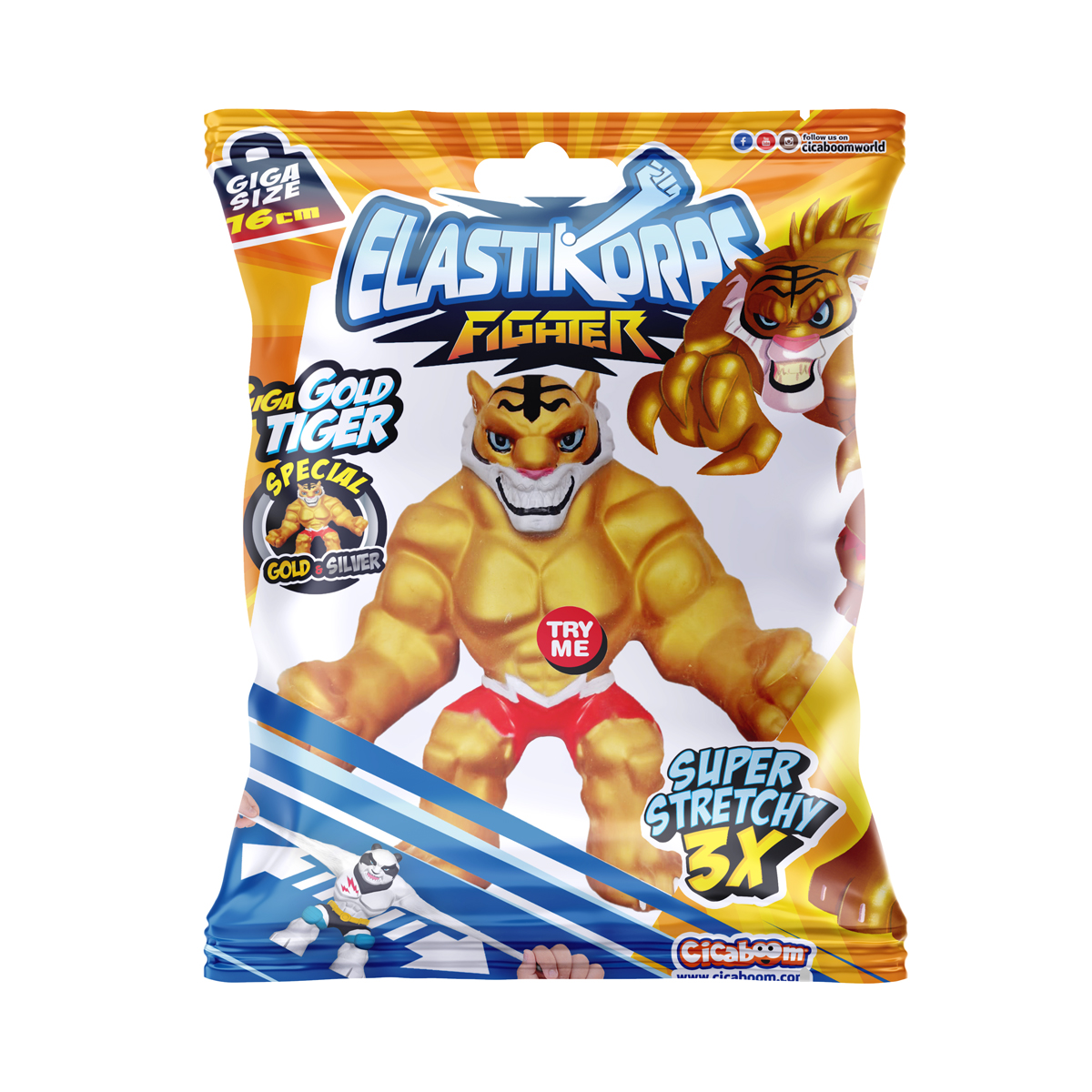 Стретч-іграшка «Elastikorps» Fighter - Золотий тигр