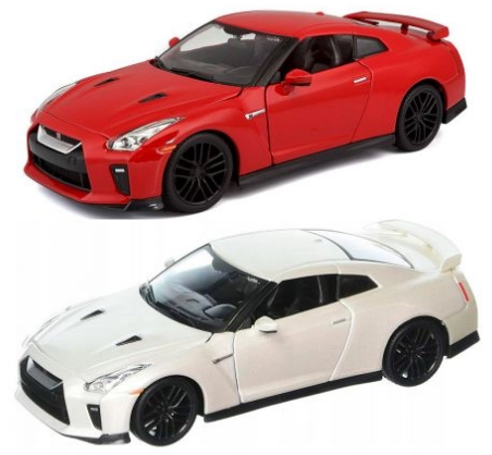 Автомодель «Nissan» GT-R (1:24) асорті червоний, білий металік