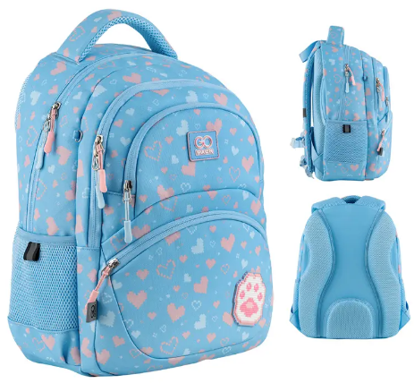 Рюкзак Education 175M-5 Cute Paw 2 відділення, 4 кишені
