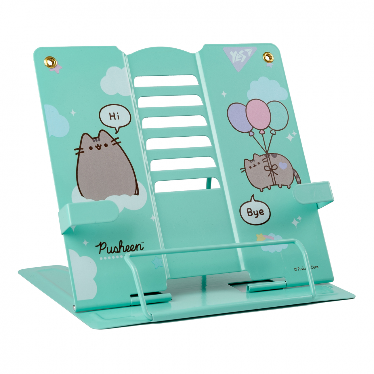 Підставка для книг «Pusheen» металева з фіксаторами