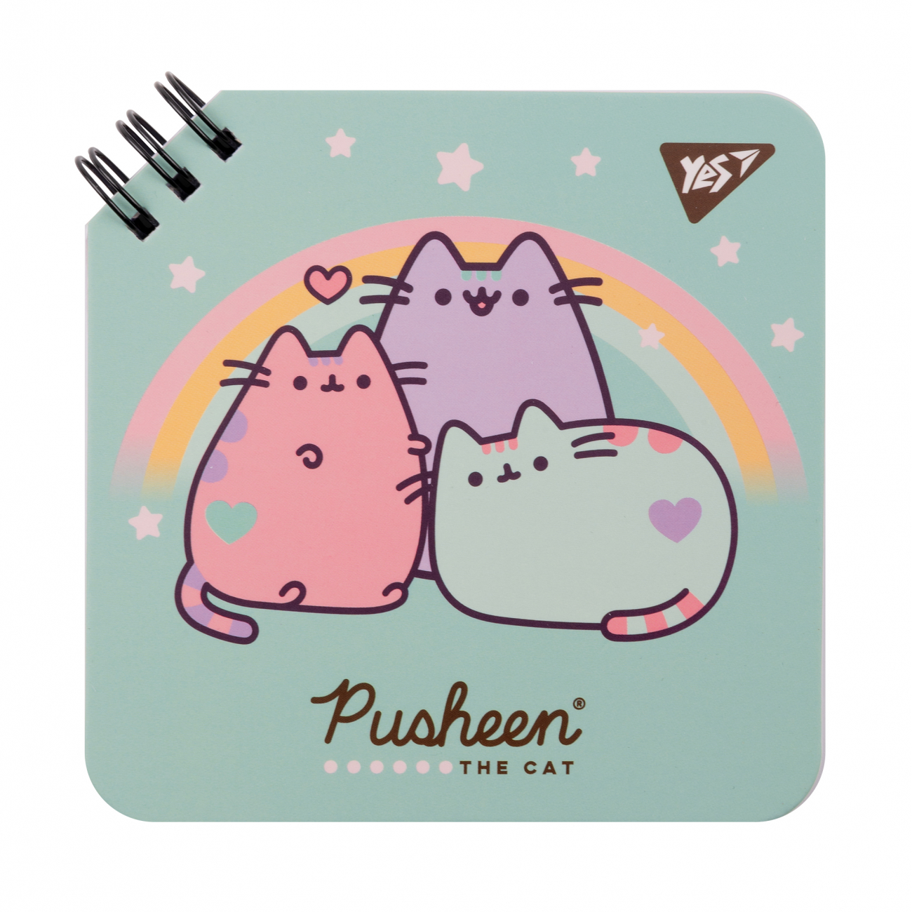 Блокнот пруж. подв. А6 60 аркушів клітинка Pusheen