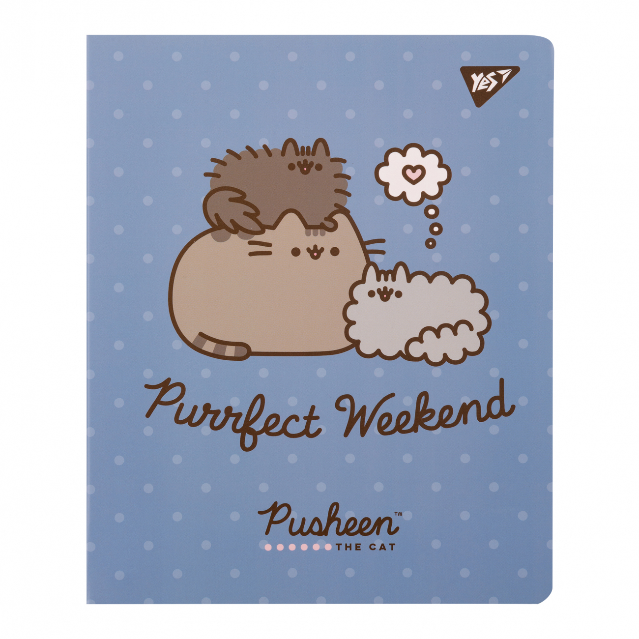 Блокнот пруж. А5 50 аркушів клітинка «Pusheen»