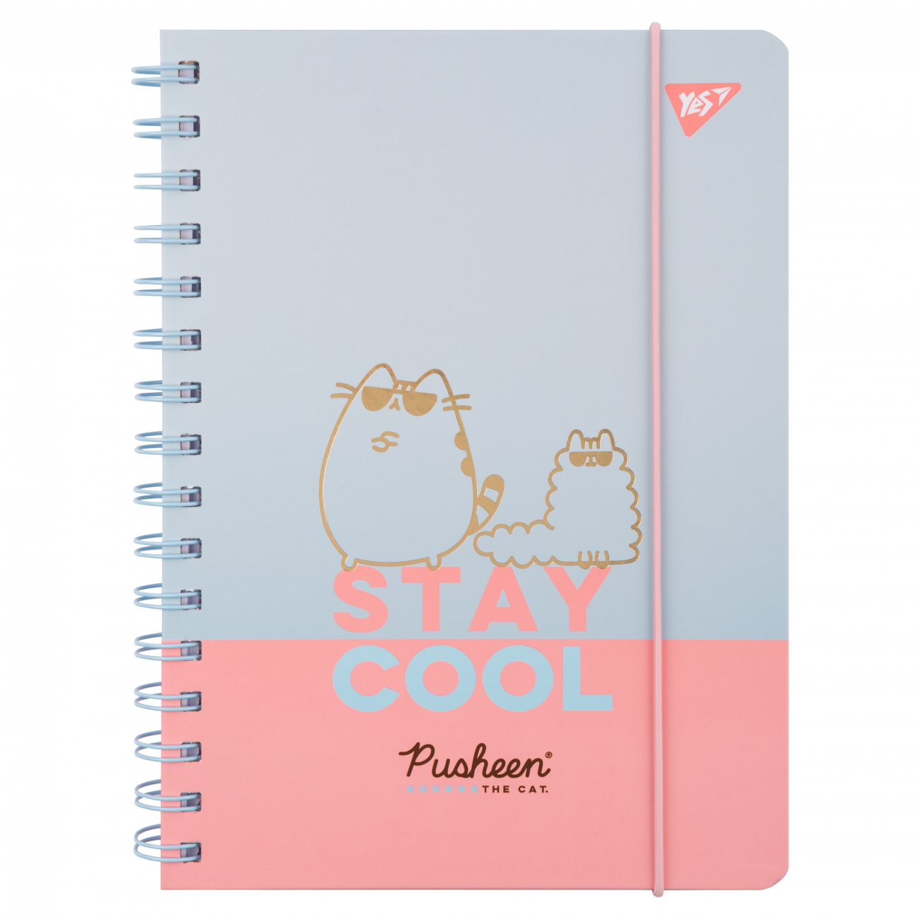 Блокнот пруж. А5 80 аркушів «Pusheen» з гумкою