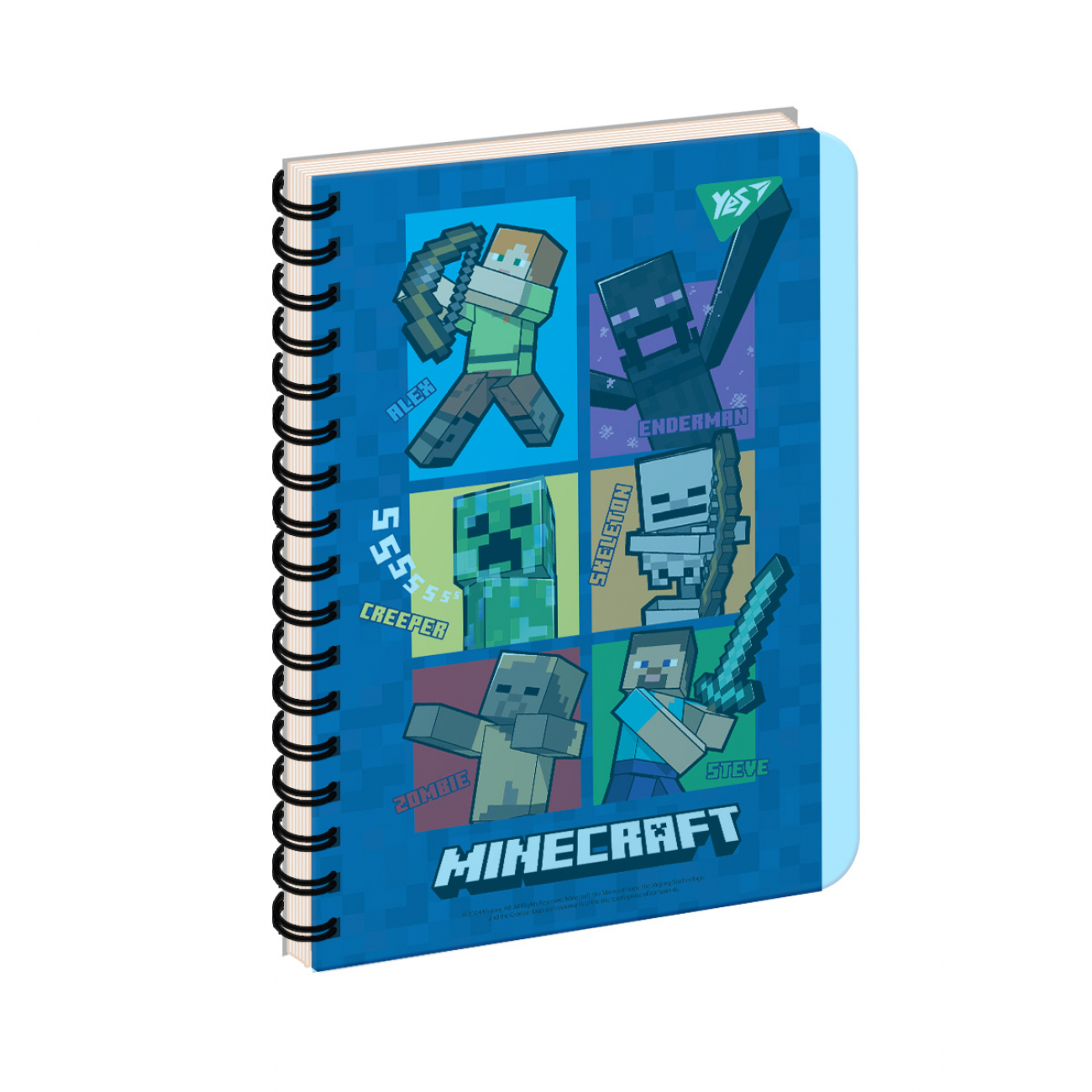 Блокнот пруж. А5 144 аркуші Minecraft