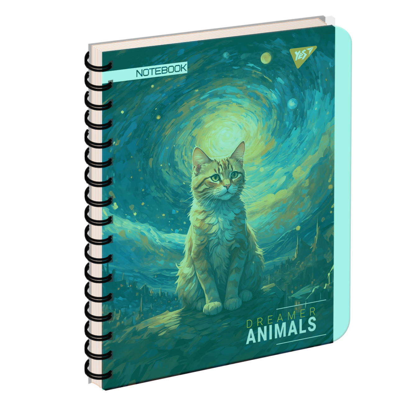 Блокнот пруж. А5 144 аркуші пластиковий обкладинка «Dreamer animals»