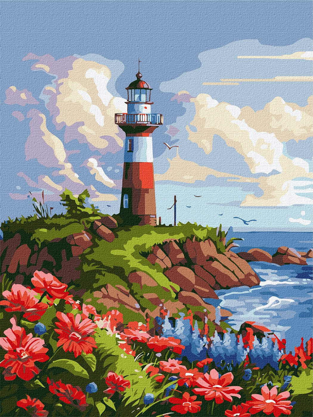 Картини по номерах акрилові «Мальовничий край» 30×40см