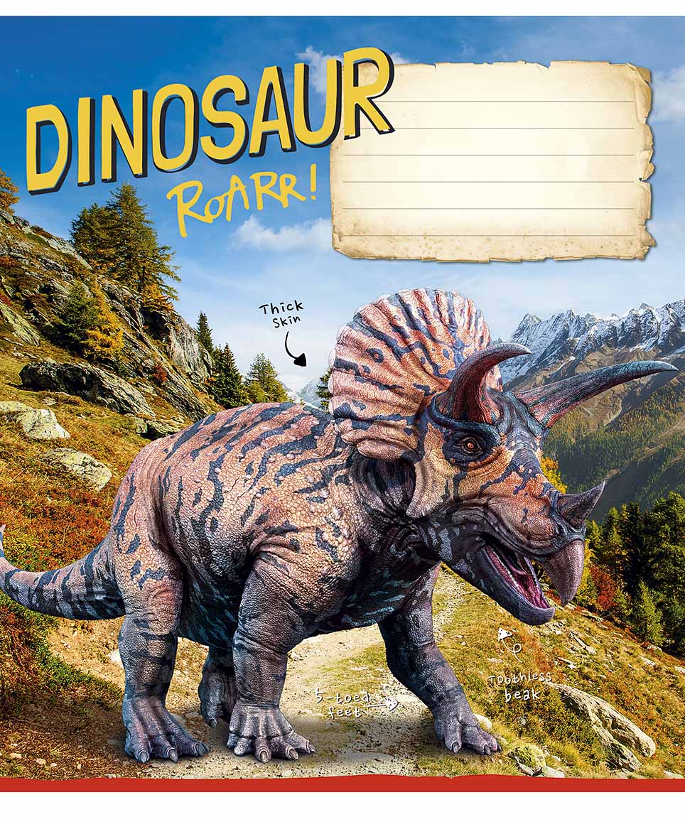 Зошит 12 аркушів лінія «Jurassic world» ВД-лак