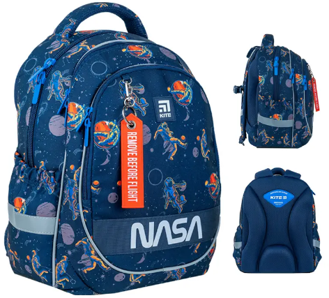 Рюкзак Education Nasa 3 відділення, 2 кишені, 19×38см