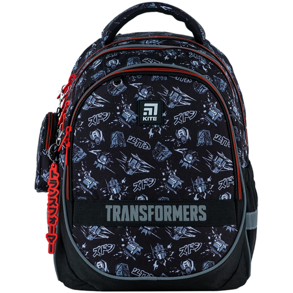 Рюкзак Education Transformers 3 відділення, 2 кишені, 19×36см