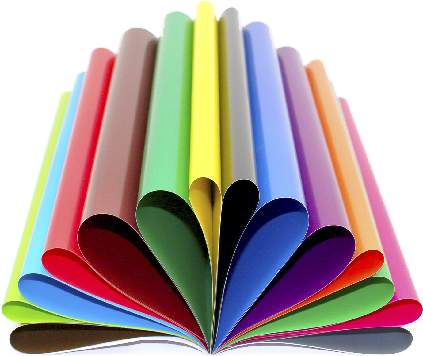 Папір кольоровий А4 двосторонній 14 аркушів «Глянцевий»