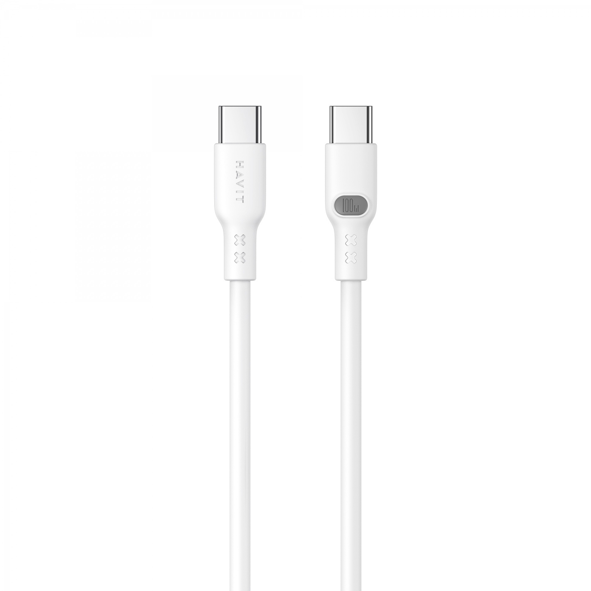 Кабель Type-C > Type C HV-CB6280 PD100W 5A 1м white