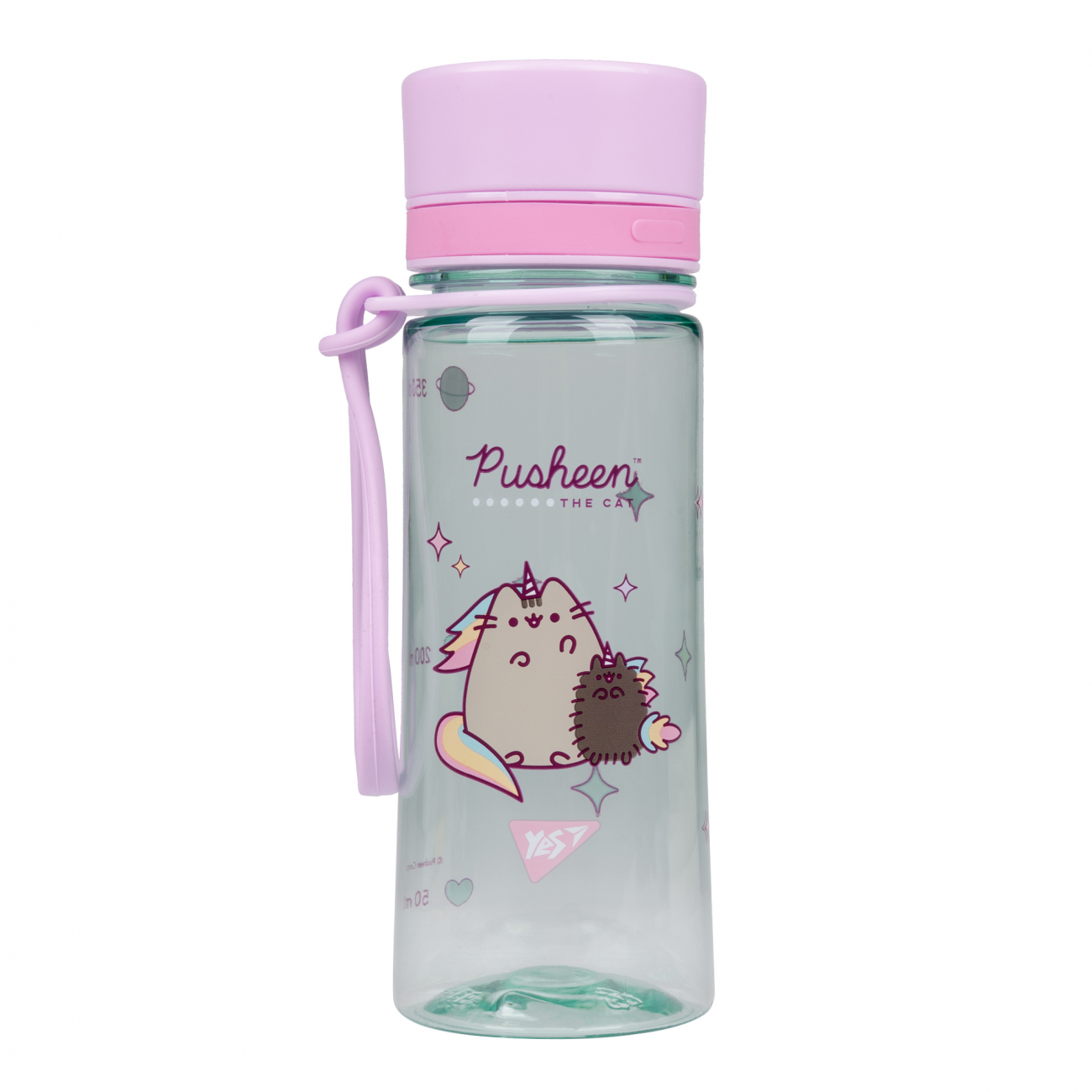 Пляшка для води пластикова 400мл Pusheen