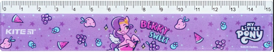 Лінійка пластикова 15см My Little Pony