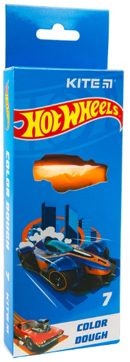 Тісто для ліплення 7 кольорів 7×20гр Hot Wheels
