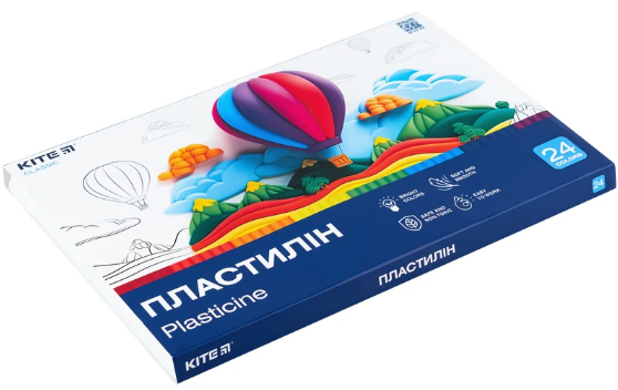 Пластилін Classic 24 кольори 480гр