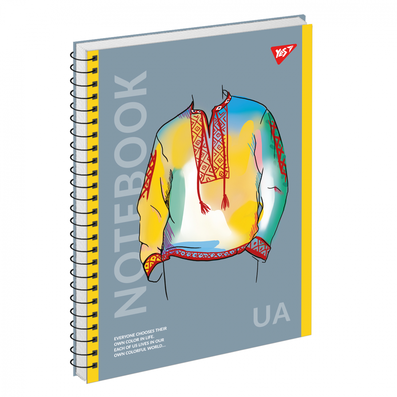 Зошит пруж. А4 80 аркушів клітинка картонний обкладинка «Notebook UA»