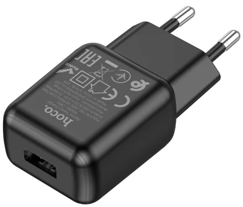 Зарядний пристрій 1USB 2.1A black