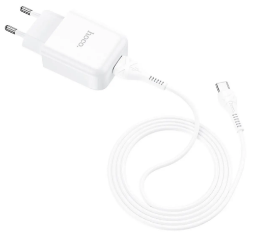 Зарядний пристрій №N2 1USB+Type C 2A white