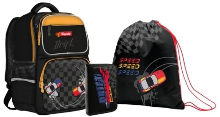 Рюкзак «1В» S-105 Collection MAXDRIFT 1 відділення, 4 кишені +подарунок пенал, сумка