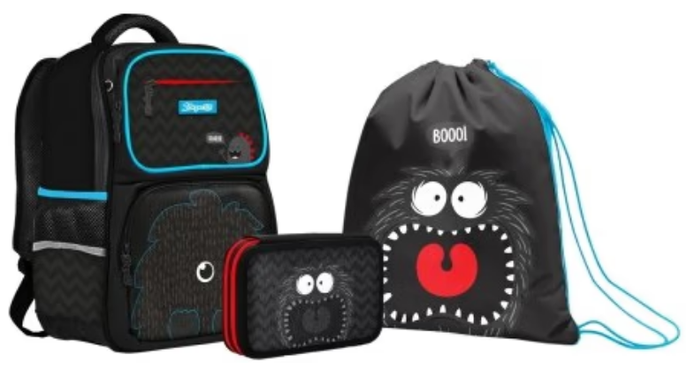 Рюкзак «1В» S-105 Collection Monster 1 відділення, 4 кишені +подарунок пенал, сумка