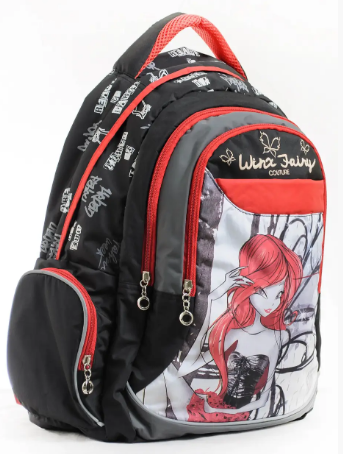 Рюкзак L-12 Lite Winx couture 3 відділення, 2 кишені, 36×28×12см