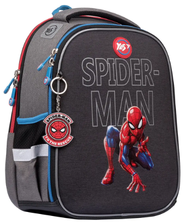Рюкзак «Yes» H-100 Spider-man 2 відділення, 2 кишені сірий