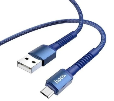 Кабель USB > microUSB X71 2.4A 1м blue