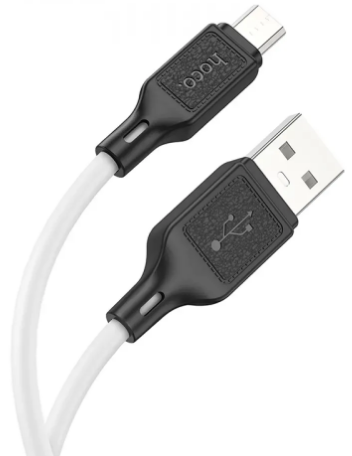 Кабель USB > microUSB X90 2.4A 1м white