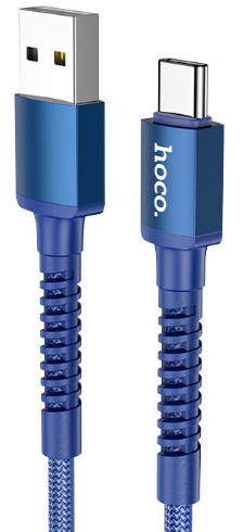 Кабель USB > Type C X71 1м 3A blue