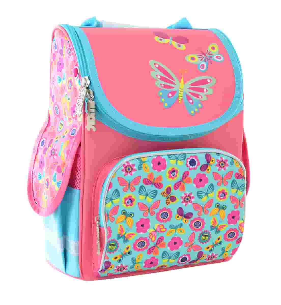 Ранець каркасний «Smart» PG-11″ Butterfly pink 1 відділення, 3 кишені, 34×26×14см