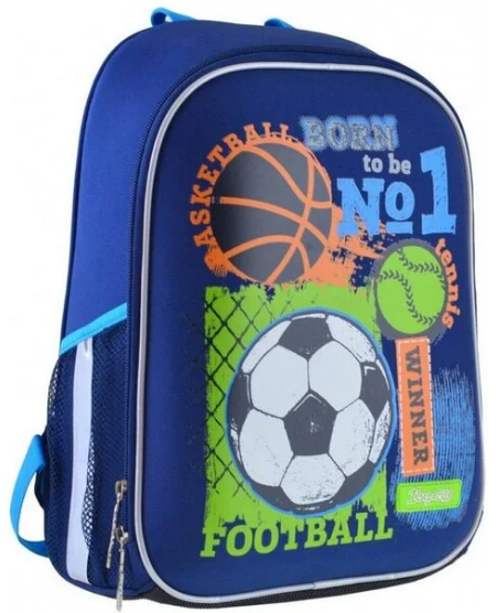 Ранець каркасний «1В» H-27 Football winner, 1 відділення, 2 кишені Акція